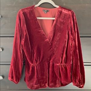 J. Crew velvet top